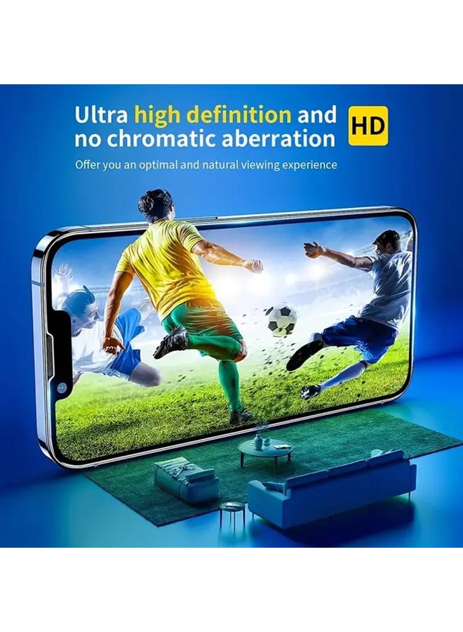 Tempered Glass Screen Protector For iPhone 13 Scratch Resistant 9H Hardness Full Coverage - Image 3